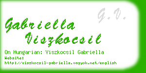 gabriella viszkocsil business card